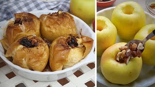 Receta fácil de manzanas al horno Manzanas asadas al horno o microondas  Las María Cocinillas [upl. by Beaner]