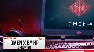 OMEN X by HP GamingLaptop Unboxing  Gamescom 2017  2 Tag [upl. by Aicekat]