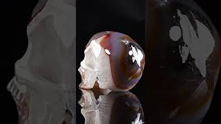 61quot Premium Brazilian Agate Carved Crystal SkullSuper Realistic Crystal Healing [upl. by Feodora457]