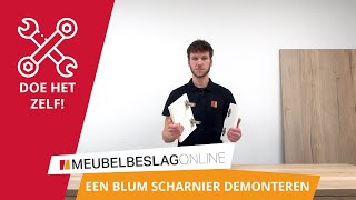 HOE DEMONTEER JE EEN BLUM SCHARNIER [upl. by Arayt58]