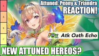 NEW ATTUNED HEROES What are X Skills  Attuned Peony amp Triandra Reaction Stream FEH [upl. by Paddie925]