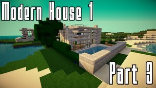 Minecraft  Modernes Haus bauen Part 3 [upl. by Eilrahs]