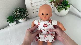 Reborn doll clothes corolle doll dress pattern [upl. by Ethyl]