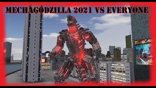 MECHAGODZILLA 2021 vs EVERYONE Roblox Kaiju Arisen [upl. by Ltsyrk]