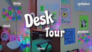 Desk Tour Aesthetic 💖 Desk decoration ideas 🌿 Affordable desk 🍁 Desk Tour 🌻boardexam boards2024 [upl. by Neal]