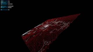 Slime Mold Simulation  Chemoattractor Mesh Mapping [upl. by Dumanian867]