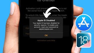 Fix Your Apple ID Has Been Disabled for Security Reasons to Enable Your Account Reset Your Password [upl. by Aneerehs]