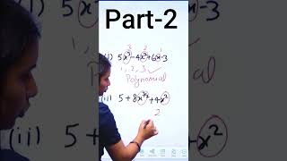 Examples of PolynomialNivaanmath AcademyMathematics Deepa Chaudhari Shorts [upl. by Oznola]