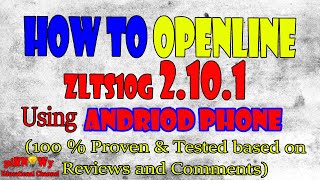 How to OPENLINE Globe At Home Prepaid WIFI Version 2101 using Cellphone [upl. by Etteb622]