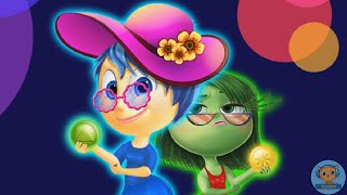 Joy And Disgust Shopping  Inside Out movie games videos for kids  4jvideo [upl. by Lraep]