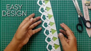 A Very Easy Design for Bulletin Board Border  Two  Minutes Design  DIY [upl. by Otsirave]