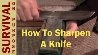 Knife Sharpening  Basic Outdoor Skills [upl. by Enomsed]