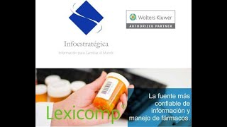 Lexicomp La fuente más confiable de información y manejo de fármacos [upl. by Nolyat]