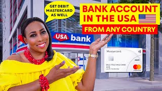 How To Open A BANK ACCOUNT IN THE USA Online From ANY COUNTRY amp Get A US Debit Mastercard [upl. by Johppah]