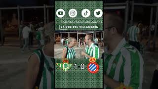 Betis 10 espanyol  quotLo hemos pasado mal con el penalti que han falladoquot [upl. by Annavoj]