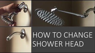 How To Replace Showerhead and Install RAIN SHOWER HEAD [upl. by Dalt]