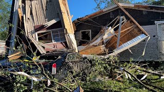 Tornado terrifies devastates residents of Michigan mobile home park [upl. by Chadabe559]