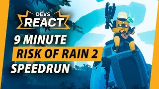 Risk of Rain 2 Developers React to 9 Minute Speedrun [upl. by Uball79]