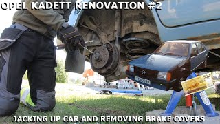 Opel Kadett D Renovation Project 2  Preparing for brake removal [upl. by Enhpad]