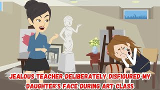 Jealous Teacher Deliberately Disfigured My Daughters Face During Art Class [upl. by Lleon]