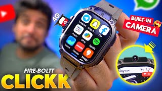 A Better 4G ANDROID Smartwatch with BuiltIn CAMERA  ⚡️ FireBoltt CLICKK Smartwatch Review [upl. by Fahy]