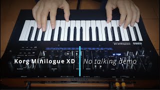 Korg Minilogue XD  NO TALKING demo [upl. by Casaleggio]