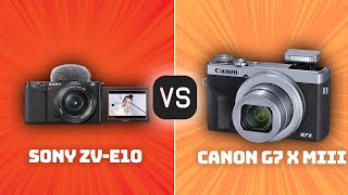 Sony ZVE10 vs Canon G7 X Mark III Which Camera Is Better With Ratings amp Sample Footage [upl. by Einnaj225]