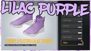 HOW TO MAKE Curry 4 quotFlotro Lilac Purplequot IN NBA 2K22 NBA 2K22 Shoe Creator [upl. by Adorne]