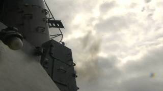 Navy 20MM Vulcan Cannon Ship Defense System Phalanx CIWS in Action [upl. by Ynnatirb650]