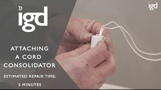 Wooden Blinds Direct How to attach a cord consolidator [upl. by Kries]