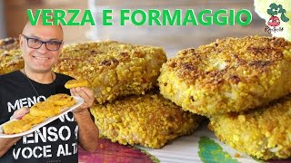 BURGER di VERZA e FORMAGGIO ricetta burger di verza al formaggio ricette di verza [upl. by Branch31]