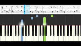 Amapola JLacalle easyspartitoPiano Midi Tutorial Accordi Synthesia [upl. by Drawets]