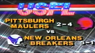 Week 7  1984 Pittsburgh Maulers vs New Orleans Breakers [upl. by Malita422]