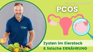 PCOS Zysten im Eierstock amp falsche ERNÄHRUNG  Dr rer nat Markus Stark [upl. by Aekin]