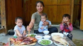 Harvest lemongrass plants and sell them at the market  make roast duck for your children to eat [upl. by Anas482]