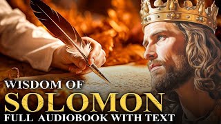 WISDOM OF SOLOMON 🌟 The Missing Book Of Solomon  Full Audiobook With Text KJV [upl. by Voleta]