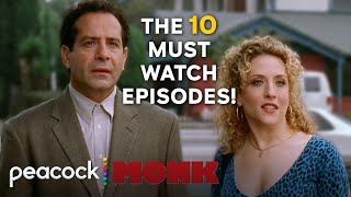 The 10 MUST Watch Monk Episodes To See Before The Movie  Monk [upl. by Ahkihs]