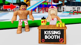 I Open A FAKE KISSING BOOTH To Catch ODERSBrookhaven [upl. by Erlin913]