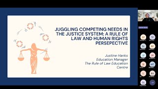 Webinar  Juggling Competing Needs in the Justice System A Rule of Law and Human Rights Perspective [upl. by Fadil]