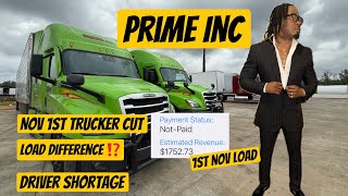 Breaking News‼️ Nov 1st Trucker Shortage⁉️Prime Inc Loads‼️Prime Offers Load To Shorten HomeTime [upl. by Wrigley753]