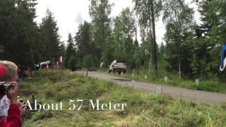 Ogier jump almost record 57m Wrc rally Finland [upl. by Latty]