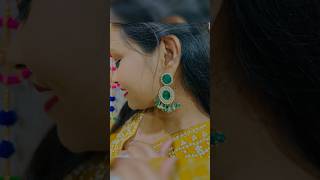 Diy earrings💚 how to make kundan earrings at home handmade kundan earrings shorts diy [upl. by Descombes]