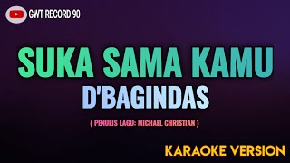 DBAGINDAS  Suka Sama Kamu  Karaoke [upl. by Daye934]