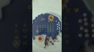 Resin Birthday anniversary engagement calendar frame📆 [upl. by Aitas283]