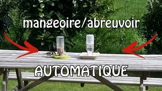 Créer un abreuvoirmangeoire à oiseaux AUTOMATIQUE [upl. by Lowery]