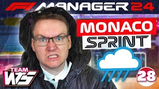 WET SPRINT RACE IN MONACO  F1 Manager 2024 CREATEATEAM EP 28 [upl. by Laurence]