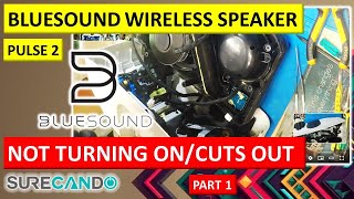 Bluesound Pulse 2 Intermittent Power Issue Wireless Speaker Repair Attempt  Part 1 Guide [upl. by Siramaj]