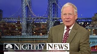 David Letterman Says Goodbye To Late Show  NBC Nightly News [upl. by Adliw401]