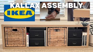 IKEA Kallax Bookshelf Assembly  EASY StepbyStep [upl. by Currey]