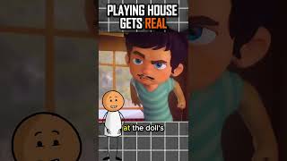 Playing House Gets Real 👀 animation viral shorts [upl. by Aikaz]